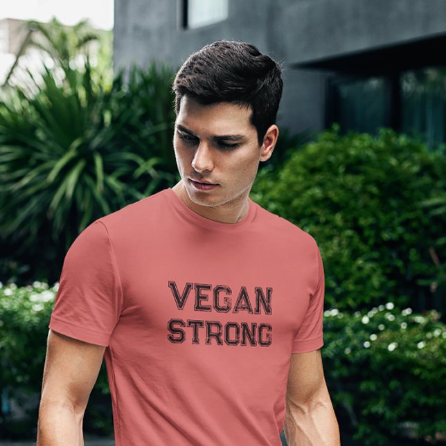 Camiseta Triblenda Tipografía de Grungy Fuerte Vegan (Subido por el creador)