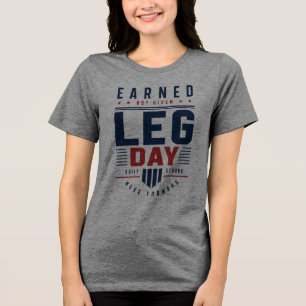 Camiseta Triblenda Tipografía de motivación de gimnasio para día de p