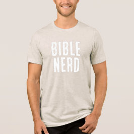 Camiseta Triblenda Tipografía de nerd de la Biblia divertida cristian