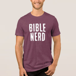 Camiseta Triblenda Tipografía de nerd de la Biblia divertida cristian
