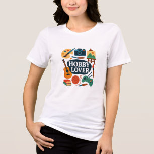Camiseta Triblenda Tipografía de pasatiempos creativos – Artístico y