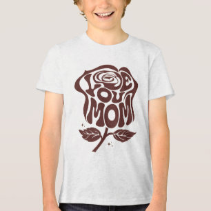 Camiseta Triblenda Tipografía de Rosa Ama a Mamá