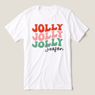 Camiseta Triblenda Tipografía de vacaciones retro en temporada de Jol