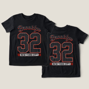 Camiseta Triblenda Tipografía gráfica de diseño atlético de Brooklyn 