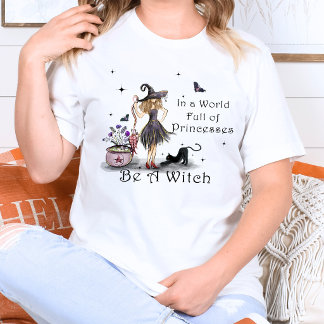 Camiseta Triblenda Tipografía Mística Caprichosa Sé una Bruja Cita