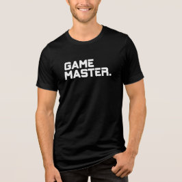 Camiseta Triblenda Tipografía Moderna Juego Maestro Hombres Combinaci