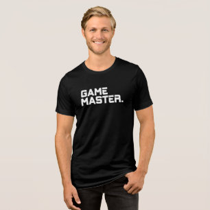 Camiseta Triblenda Tipografía Moderna Juego Maestro Hombres Combinaci