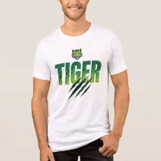 Camiseta Triblenda Tipografía Negrita de Tigre Verde