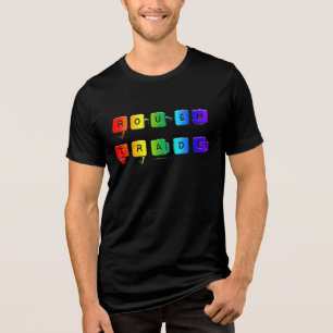 Camiseta Triblenda Tipografía queer pop de SlipperyJoe's comercio ásp
