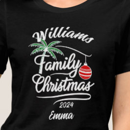 Camiseta Triblenda Tipología familiar de Navidades tropicales