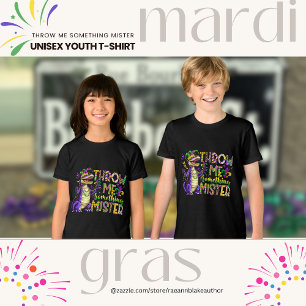 Camiseta Triblenda "Tírame algo, señor" Jóvenes de Mardi Gras