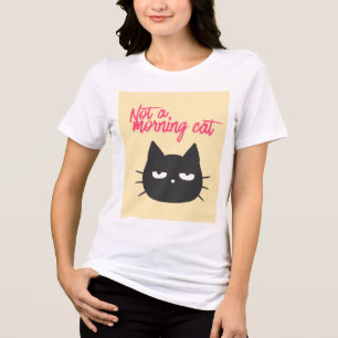 Camiseta Triblenda Tired Cat Not A Morning Cat