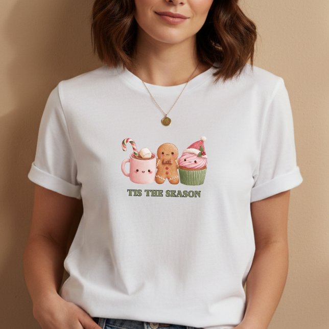 Camiseta Triblenda Tis the Season Shirt • Cute Holiday Mug Design (Tis the Season Shirt)
