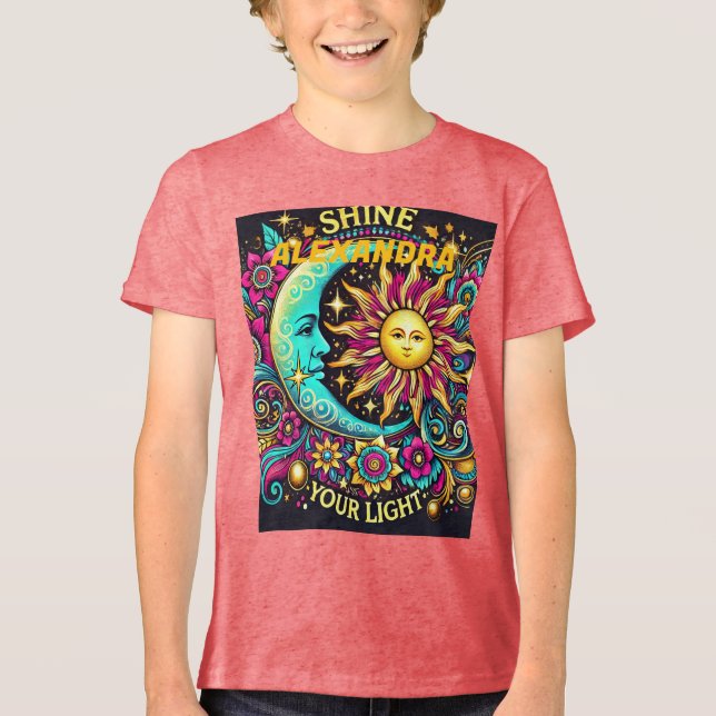 Camiseta Triblenda Título: Brilla tu luz - Inspiradora camiseta De (Anverso)