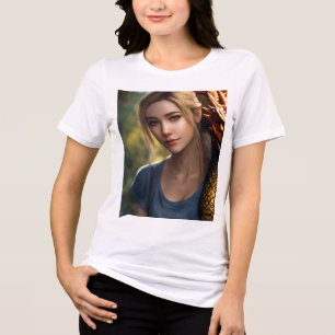 Camiseta Triblenda **Título de camiseta: "Belleza radiante"** **Conc