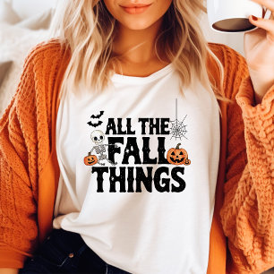 Camiseta Triblenda Todas las Cosas Divertidas de Otoño Halloween
