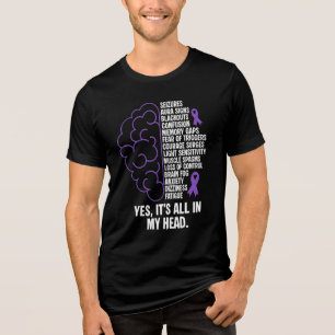Camiseta Triblenda Todo en mi cabeza Conciencia de la epilepsia
