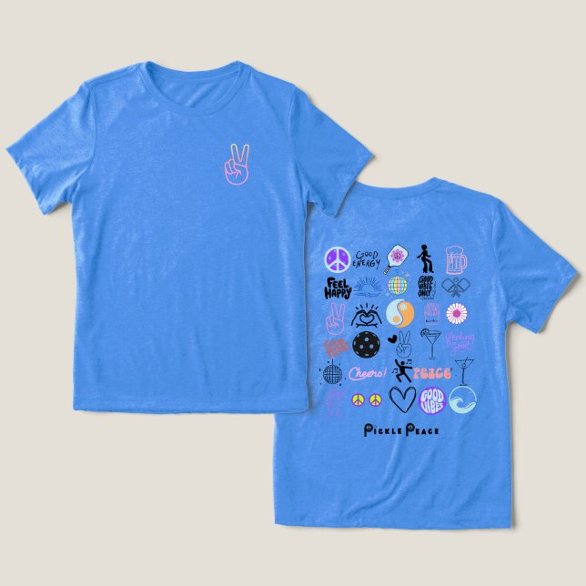 Camiseta Triblenda todo pickle blue (Diseño Anverso y Reverso)