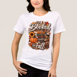Camiseta Triblenda Todos reservados para el otoño, lectura acogedora 
