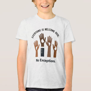 Camiseta Triblenda Todos Son Bienvenidos Aquí Sin Excepciones