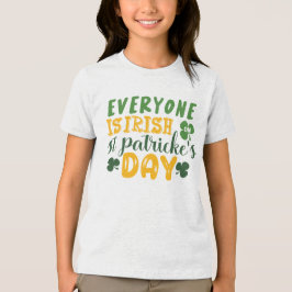 Camiseta Triblenda Todos son irlandeses, Día de San Patricio