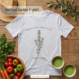 Camiseta Triblenda Tomillo Vulgar Jardín Botánico de Tomillo