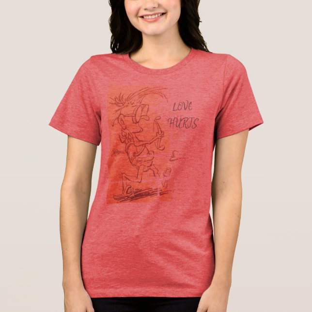 Camiseta Triblenda Tonto Cupido amor  (Anverso)
