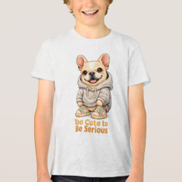 Camiseta Triblenda Too Cute to Be Serious – Funny French Bulldog 