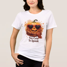 Camiseta Triblenda Too Cute To Spook – Cozy Pumpkin Tee