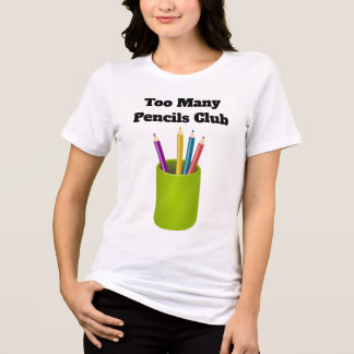 Camiseta Triblenda Too Many Pencils Club Tri-Blend Shirt 