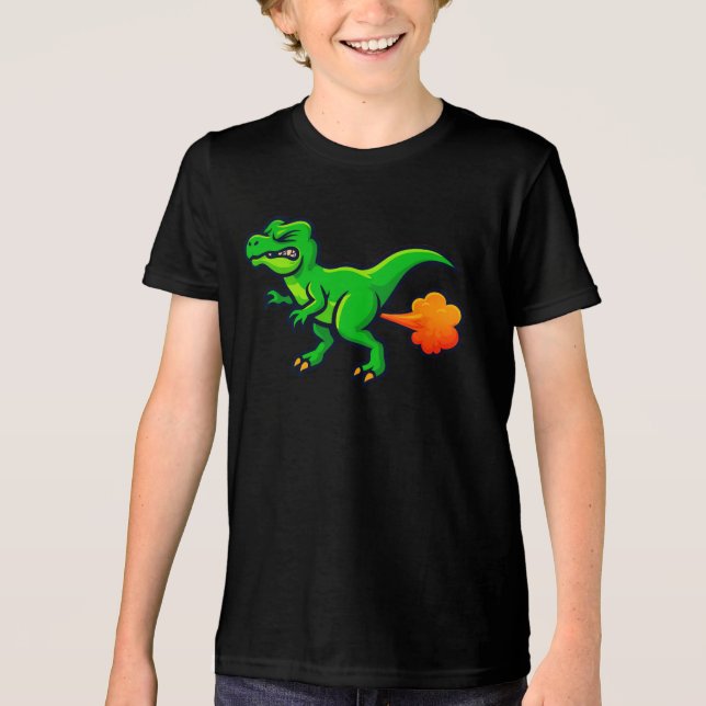 Camiseta Triblenda Tootin' T-Rex Funny Dino Fart (Anverso)
