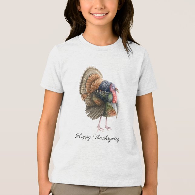 Camiseta Triblenda Tormenta de la camiseta turca de Acción de Gracias (Anverso)