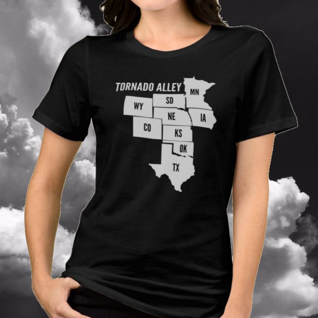 Camiseta Triblenda Tornado Alley State Map Storm Chaser (Subido por el creador)