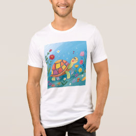 Camiseta Triblenda Tortuga bebé dibujada