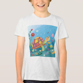 Camiseta Triblenda Tortuga bebé dibujada