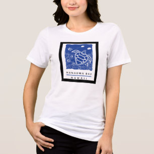 Camiseta Triblenda Tortuga de la bahía de Hanauma