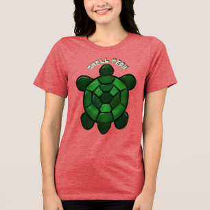 Camiseta Triblenda Tortuga linda personalizada y hecha a medida