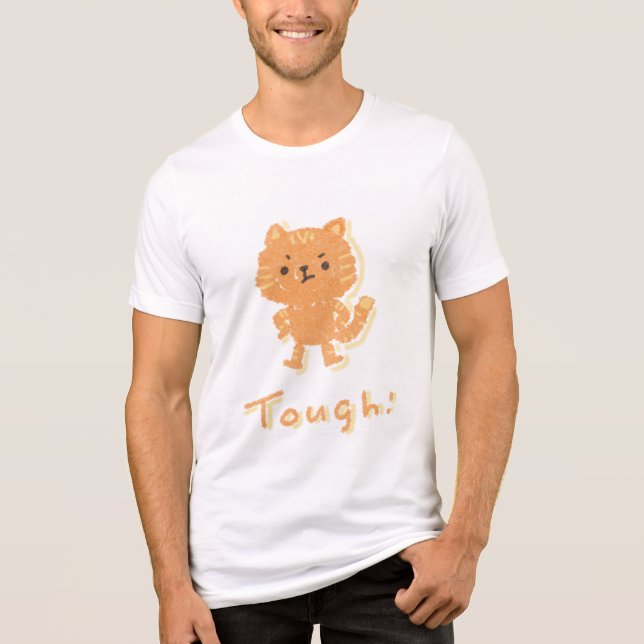 Camiseta Triblenda Tough cat (Anverso)