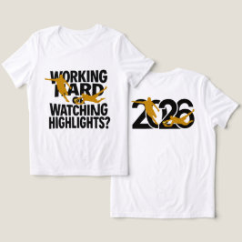 Camiseta Triblenda Trabajando Duro O Viendo Highlights Fútbol Diverti