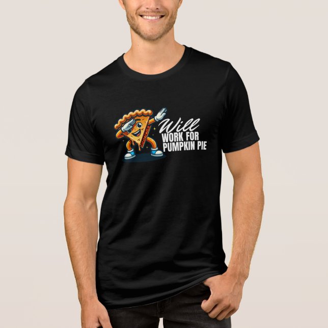 Camiseta Triblenda Trabajará Para El Pie De Calabaza (Anverso)