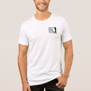 Camiseta Triblenda Trabajo duro Swing Harder Funny Tema Golf