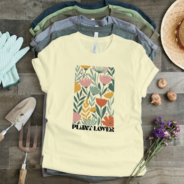 Camiseta Triblenda Tracotta de patrón floral de tierra, rosa sabio y  (Subido por el creador)