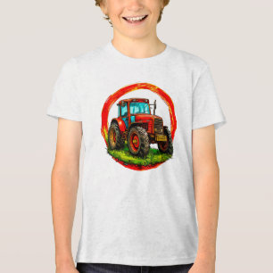 Camiseta Triblenda Tractor de juguete para niños