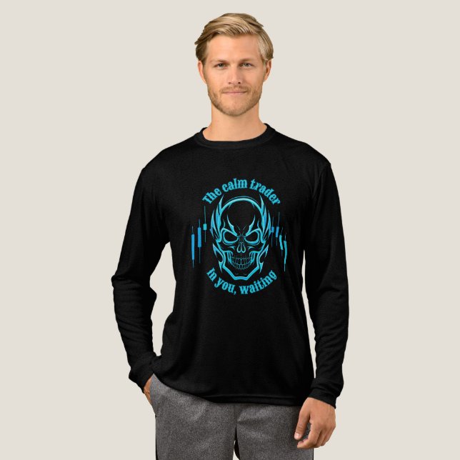 Camiseta Triblenda Trade Motivation | Skull | Calm Trader (Anverso Completo)