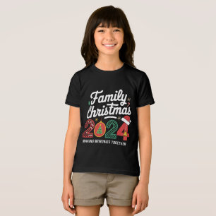 Camiseta Triblenda Traje a juego de Navidad familiar 2024 Equipo de N