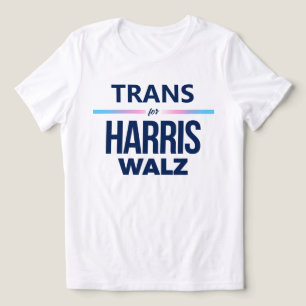 Camiseta Triblenda Trans para Harris Walz