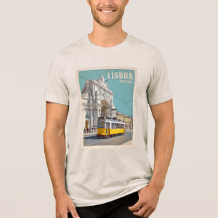 Camiseta Triblenda Tranvía amarillo, Arco de la Calle Augusta. Lisboa