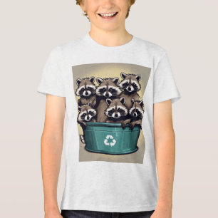 Camiseta Triblenda Trash Pandas: Maestros de los Munchies de Medianoc