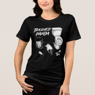 Camiseta Triblenda Trashed Panda Funny Drunk Racoon