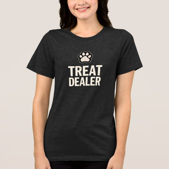 Camiseta Triblenda Trate a Dealer las divertidas enamoradas del perro (Anverso)
